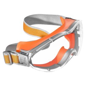 VEVOR Safety Glasses, Anti-Fog and Scratch-Resistant Clear Lens, Over Eyeglasses Safety Goggles with Adjustable Elastic Headband
